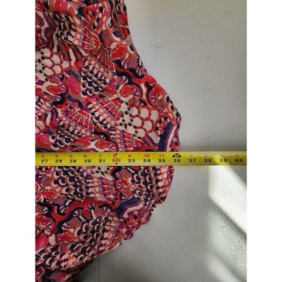 Chufy Skirt Womens Medium Pink Handkerchief Midi Wrap Viscose Fairy Whimsical - Picture 4 of 9